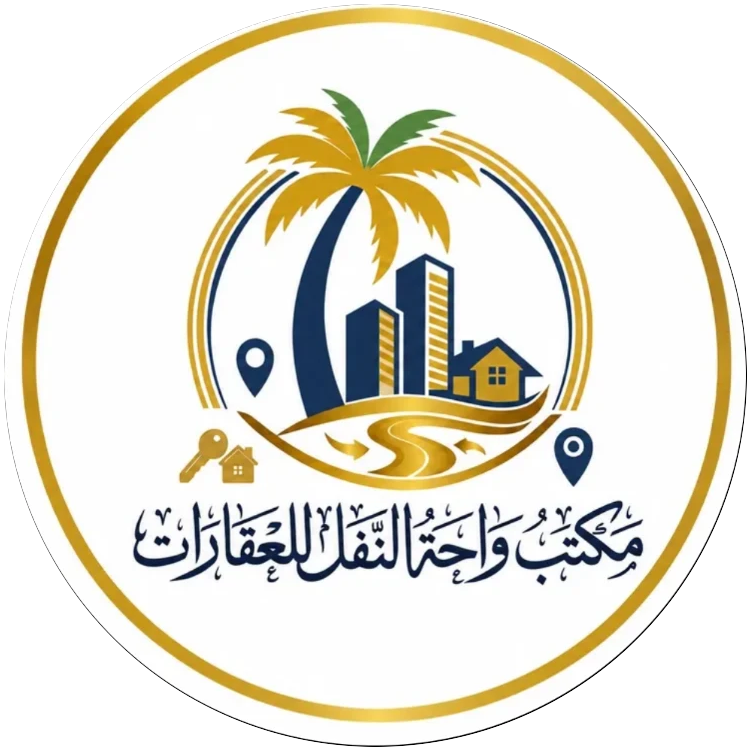 شعار مكتب واحة النفل للعقارات